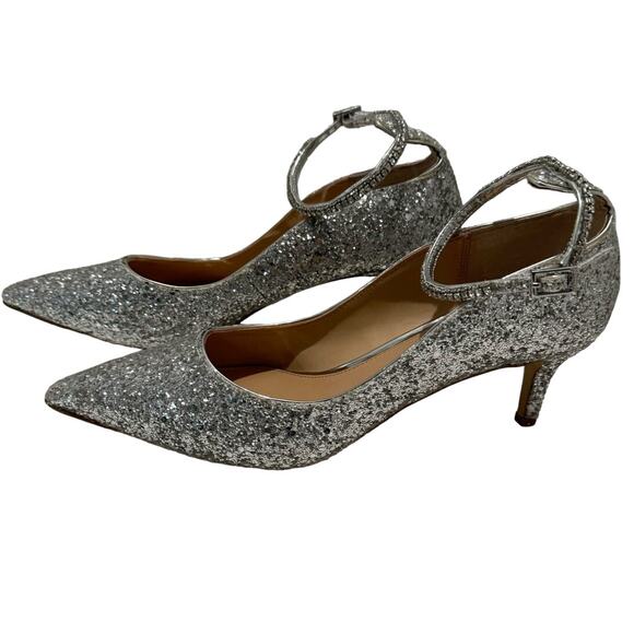 JEWEL BADGLEY MISCHKA NWOB $109 Jamila in Smoked Glittter Size 9.5 - Picture 9 of 11